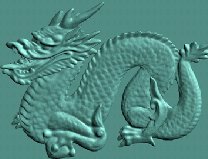 dragon bas relief